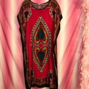 Colorful printed women’s dress